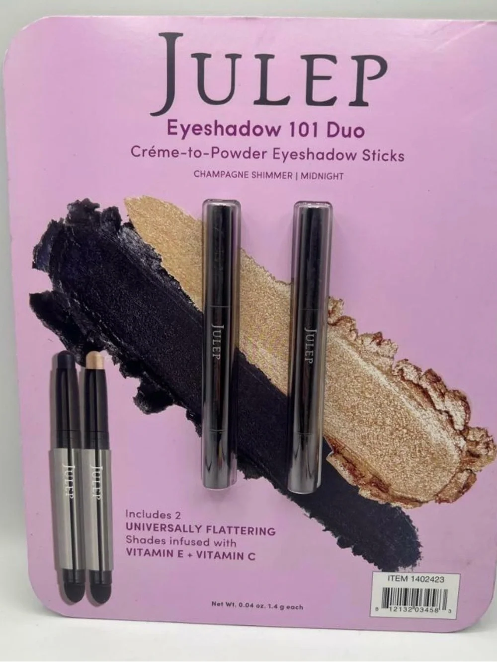 Julep Eyeshadow Duo — Champagne Shimmer & Midnight